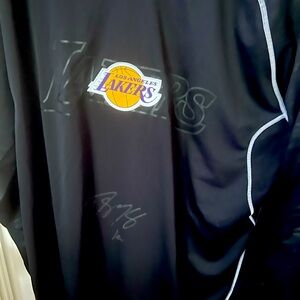 Addidas Performance long sleeve shirt LA Lakers with autograph on front